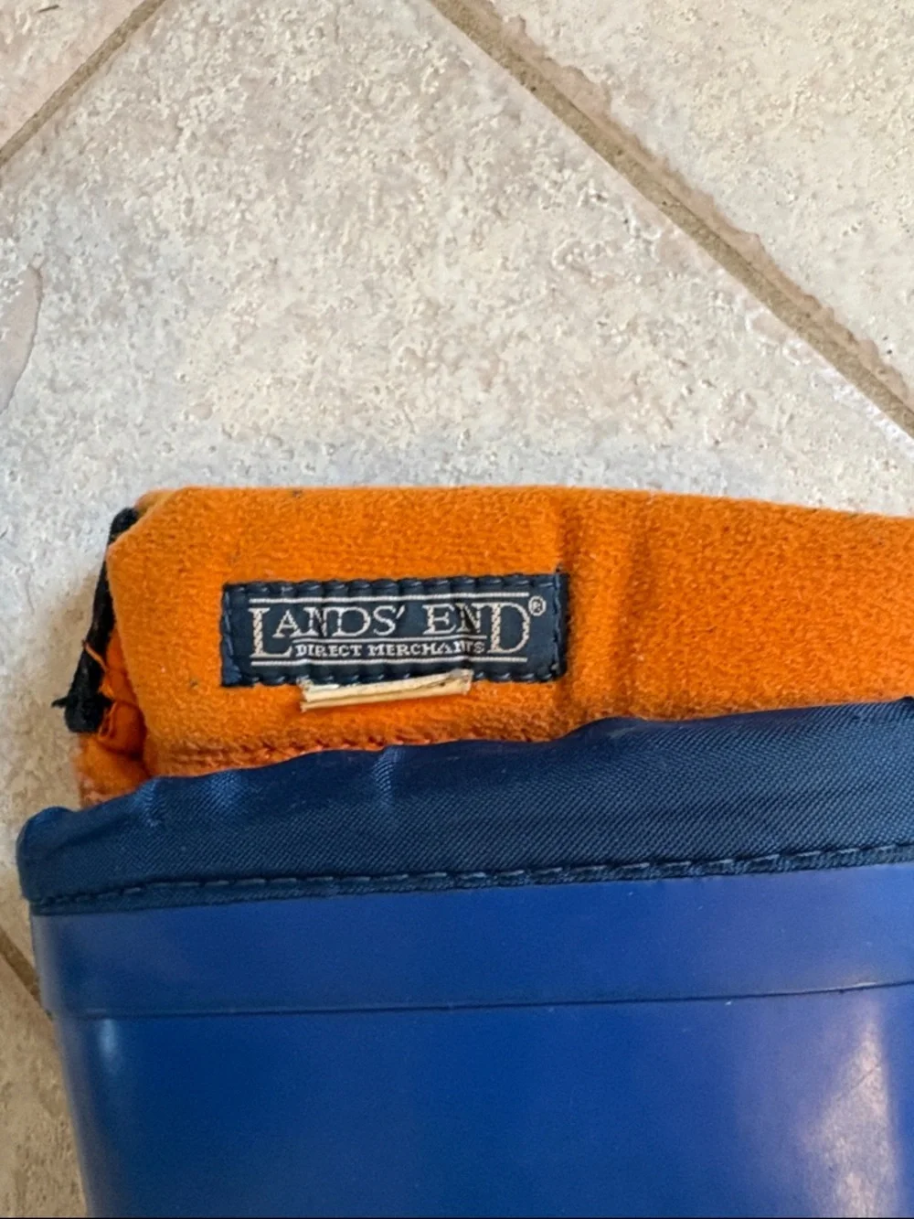 Lands End waterproof rubber